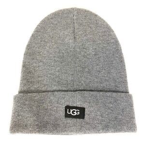 UGG Australia Unisex Knit Oversized Cuff Beanie Hat Classic Gray